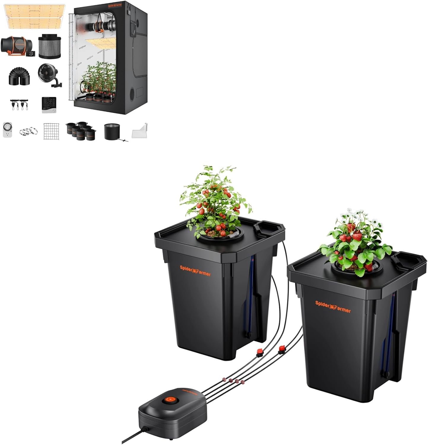 Spider Farmer 4x4ft DWC Hydroponics Grow Kit