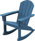 SERWALL Modern Adirondack Rocking Chair - All-Weather Patio Rocker