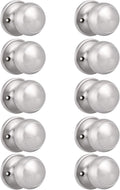 Probrico Classic Closet Dummy Door Knob 10 Pack - Satin Nickel