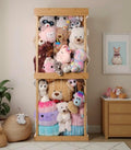 Premium Bamboo Stuffed Animal Organizer - Large Plush Storage