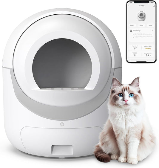 Smart Cat Litter Box with Odor Control