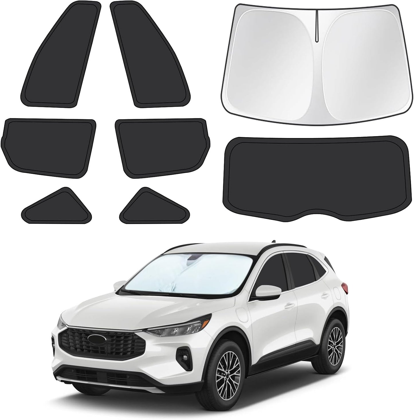 8pcs Car Window Shades for Ford Escape 2020-2025 Privacy