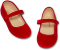 Mary Jane Shoes for Girls Classic Comfortable Velvet Flats - One Size