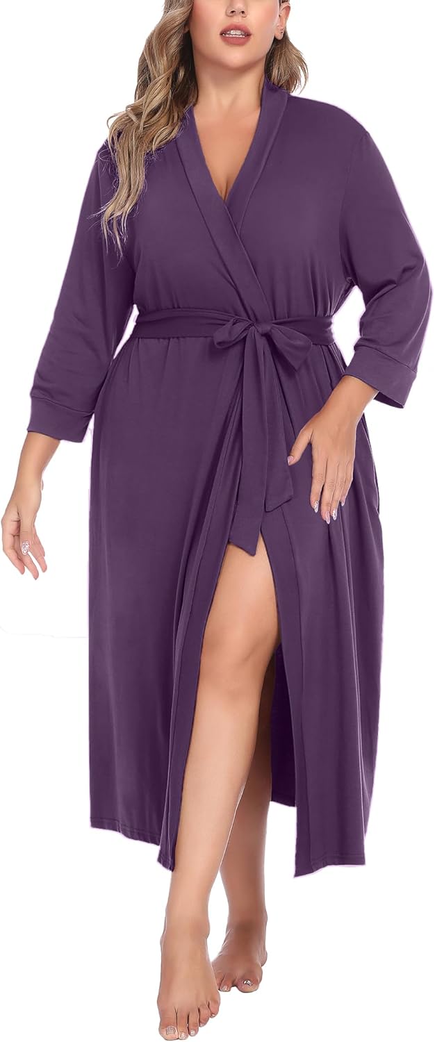 IN'VOLAND Womens Plus Size Kimono Robes for Ultimate Comfort