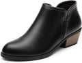 DREAM PAIRS Women's Ankle Boots Low Chunky Heel Comfortable Short
