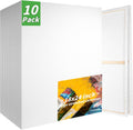 10 Pack Stretched Blank Canvases 18x24 in - Bulk Pack for Painting