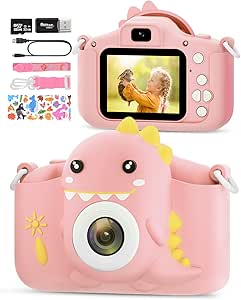 Kids Dinosaur Camera for 3-8 Years Old with 32GB SD Card
