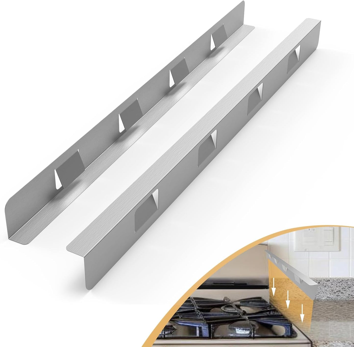 Stove Gap Covers 316 Stainless Steel Filler for Kitchen Use