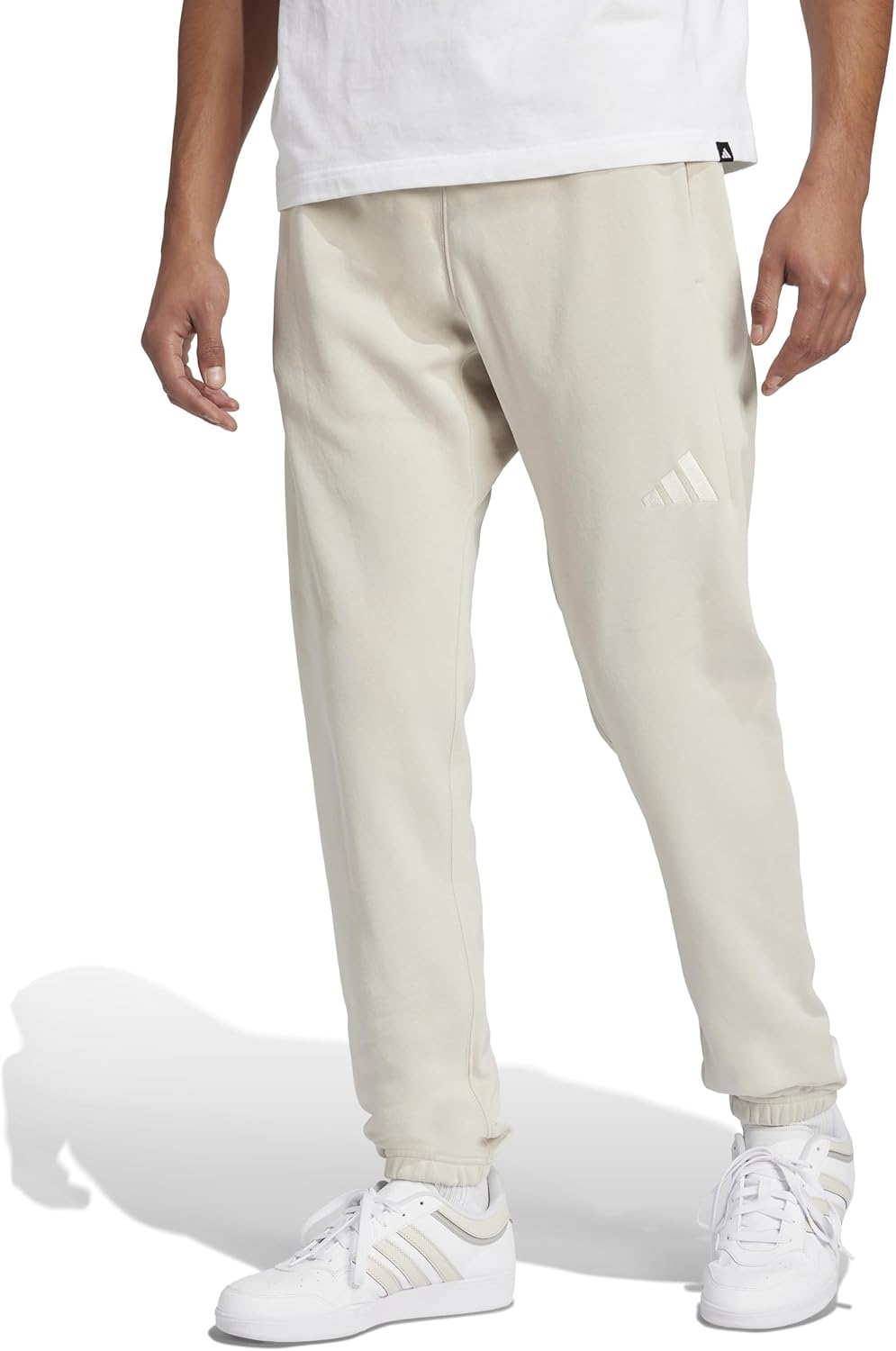 adidas Men's All Szn Fleece Regular Tapered Pants for Comfort