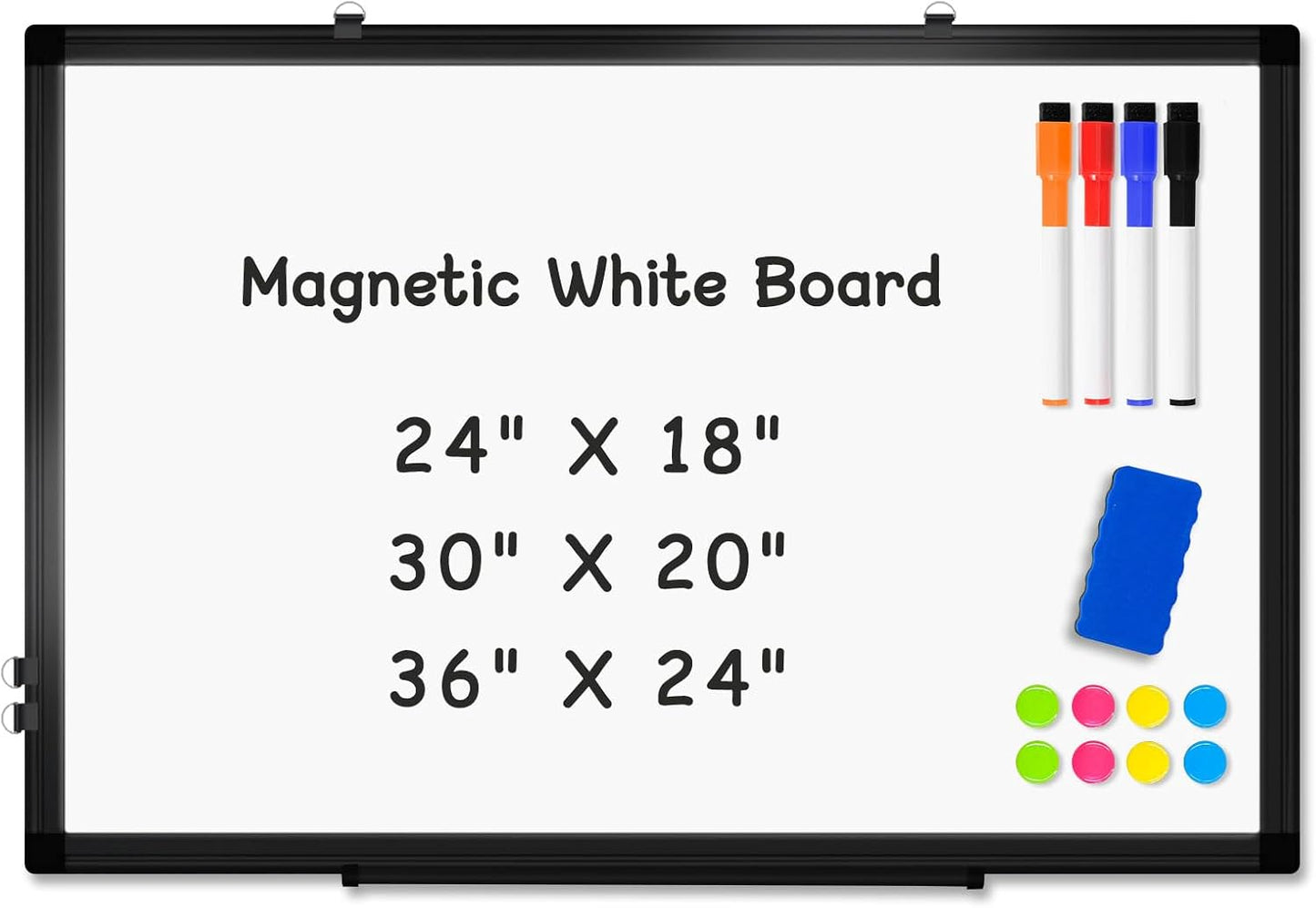 Double-Sided Magnetic Whiteboard for Home, Office, and School