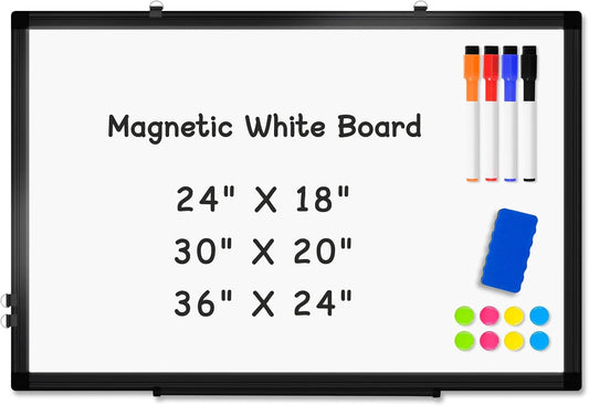 Double-Sided Magnetic Whiteboard for Home, Office, and School