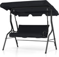 Tangkula 3 Person Porch Swing with Canopy - Sturdy Outdoor Seating
