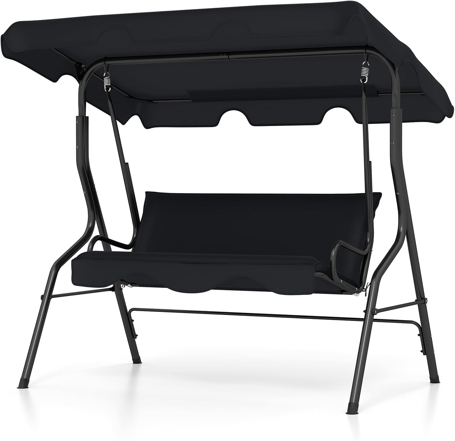 Tangkula 3 Person Porch Swing with Canopy for Outdoor Relaxation