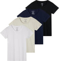 Women's Cotton Scoop Crew Neck T-Shirt 4-Pack - Everyday Comfort