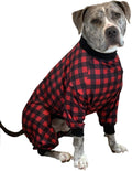 Tooth and Honey Pit Bull Pajamas Buffalo Plaid - Lightweight Pullover