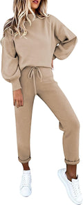 Fixmatti Women's 2 Piece Sweatshirt Jogger Set (Style WY18)