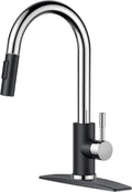 Kitchen Faucet with Pull Down Sprayer - High Arc Modern Classic