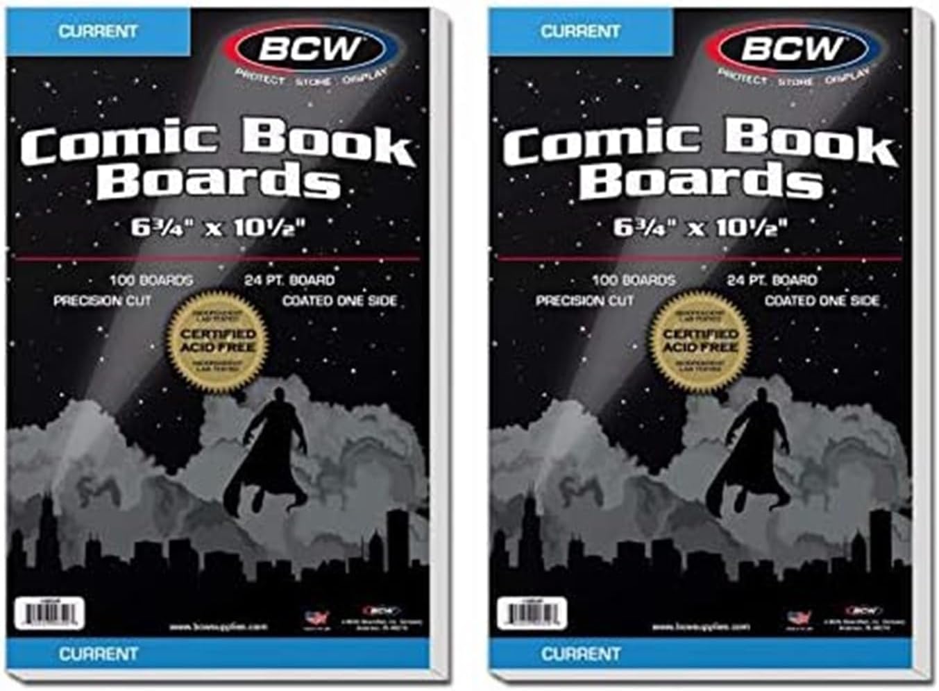 BCW Current Comic Book Backing Boards - Perfect for Storage