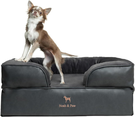 Orthopedic Dog Bed with Cooling Gel for Medium Size Pets