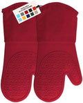 BPA-Free Soft Silicone Oven Mitts 13.7in - Ultra Heat Resistant