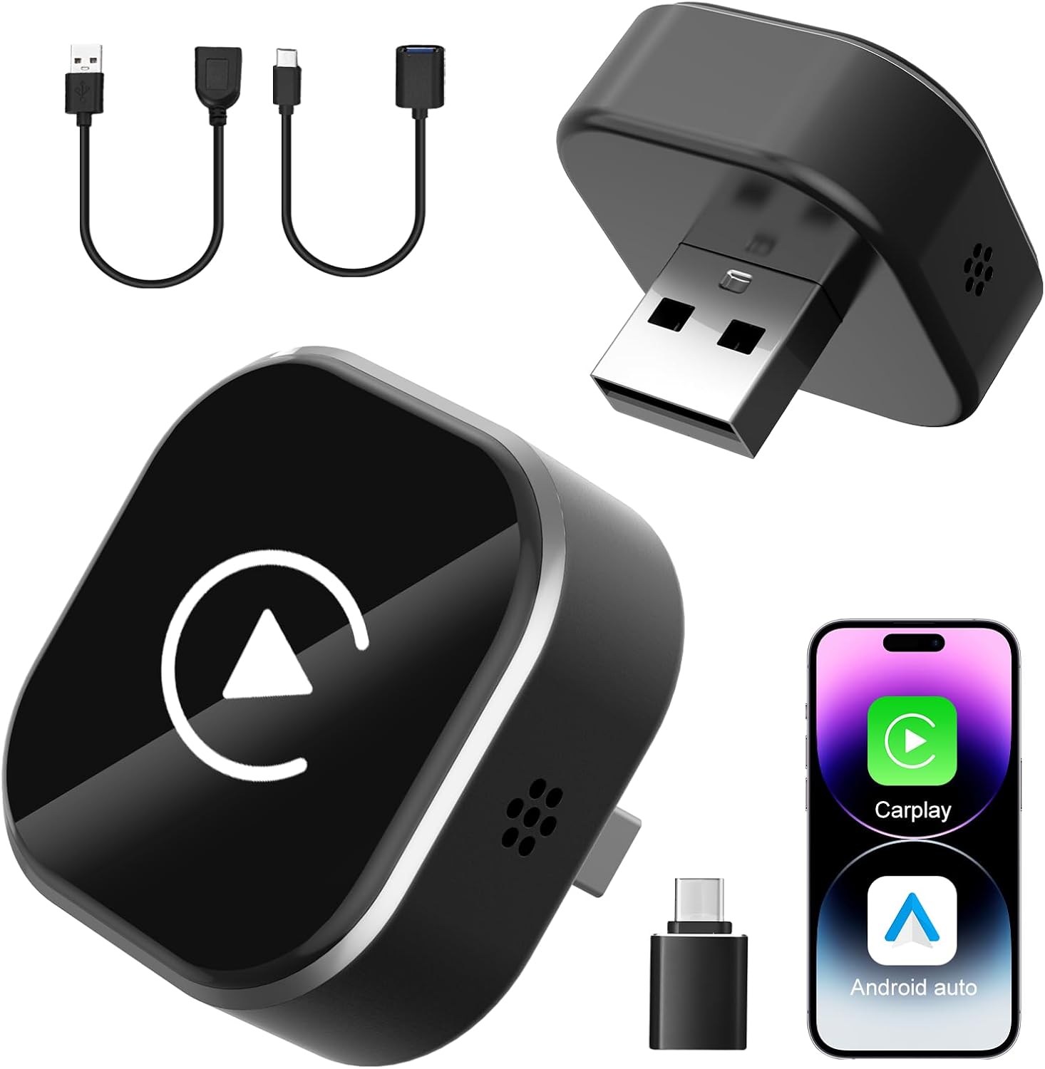 2 in 1 Wireless CarPlay & Android Auto Adapter for 2017+ Cars