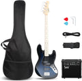 GLARRY Bass Guitar Full Size 4 String - Starter Bass with Amp