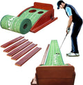 Velvet Putting Mat with No-Jam Ball Return