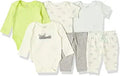 Unisex Babies' Cotton Layette Outfit Sets Pack of 6 - Everyday Basics