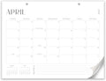 Aesthetic Desk Calendar 2025-2026 - Minimal Desktop & Wall Planner