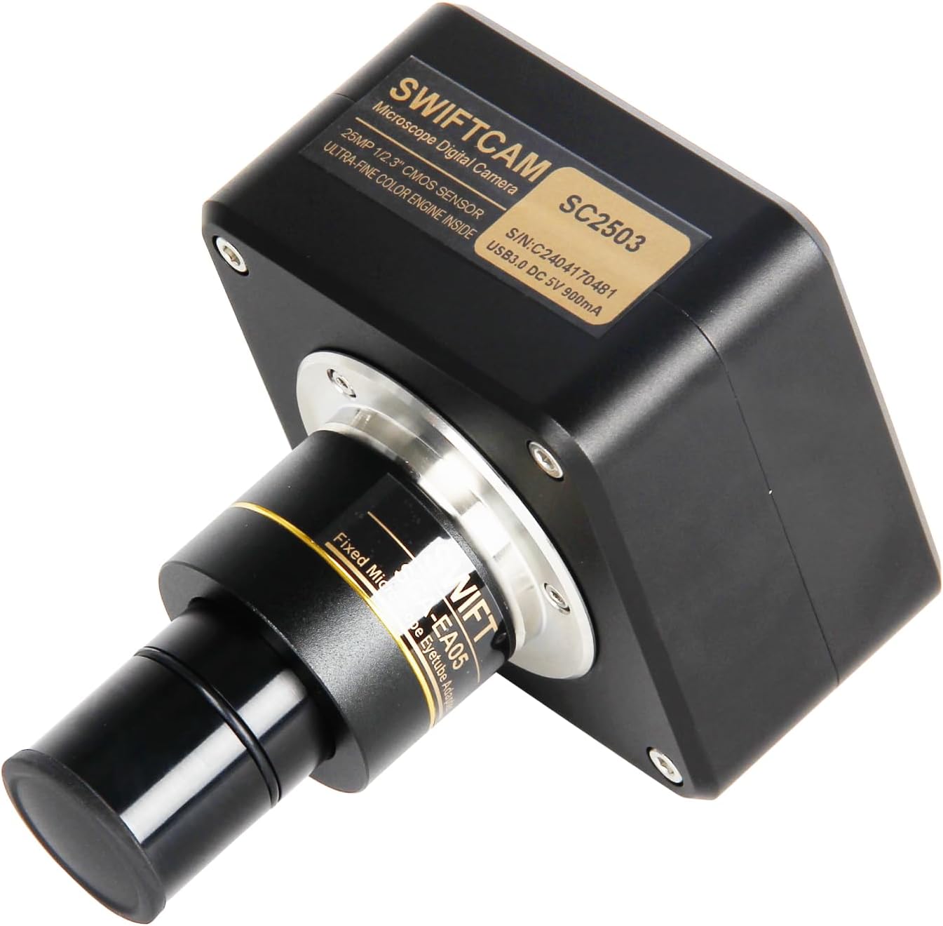 25 Megapixel Swiftcam for Microscopes with Calibration Kit