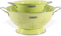 Metal Colander 2 Pack Strainer Bowel Set - Durable Draining for Pasta