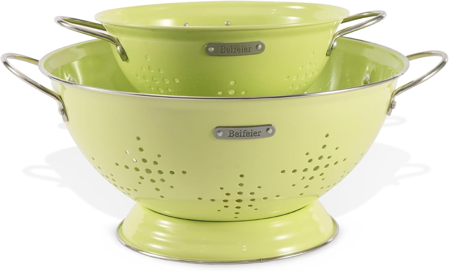 Metal Colander Set 2 Pack for Kitchen Essentials and More