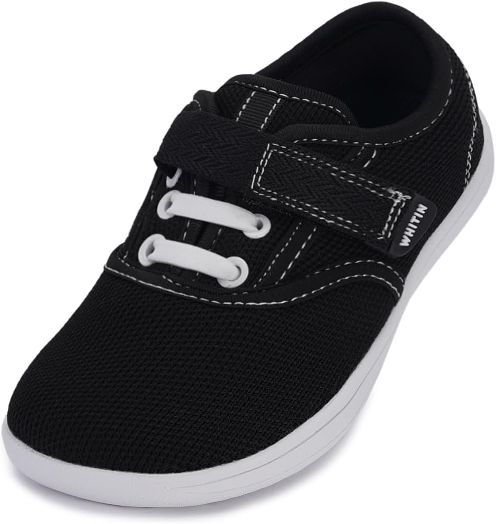 WHITIN Toddler Little Kids Barefoot Shoes with Wide Toe Box