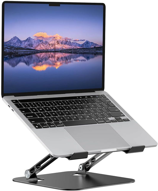 Adjustable Aluminum Laptop Stand - Ergonomic & Portable!