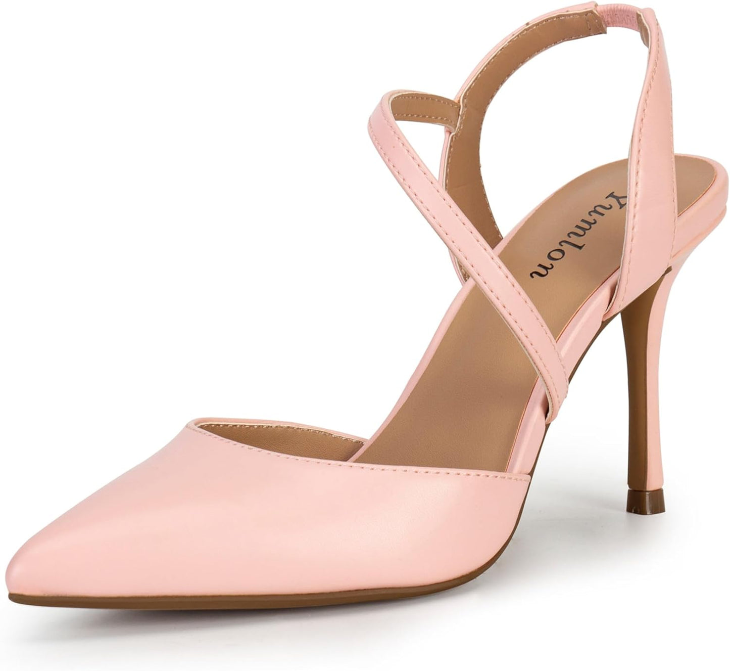 Closed Toe Slingback Heels for Women - Stylish Stiletto Pumps