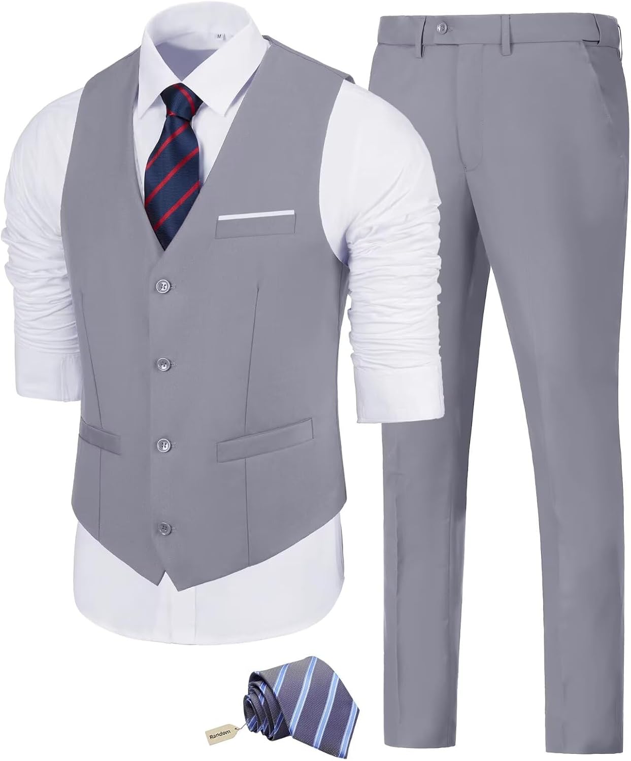 Men's Slim Fit 2 Piece Suit Set for Weddings and Business Events