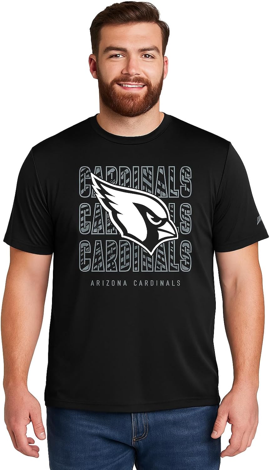 Zubaz NFL Men's Short Sleeve Team Graphic T-Shirt for Fans