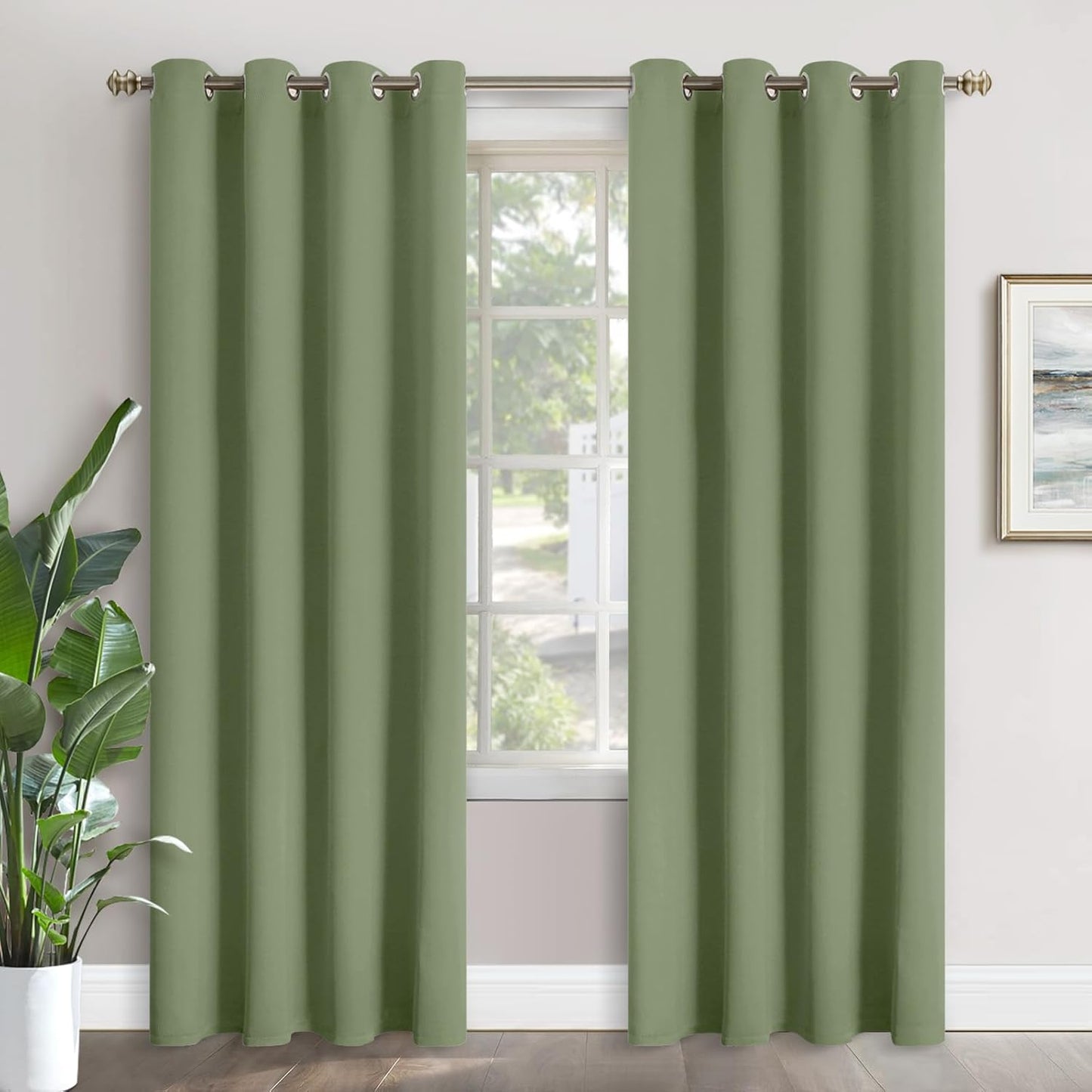 YoungsTex Blackout Curtains 90 Inches Length for Living Room