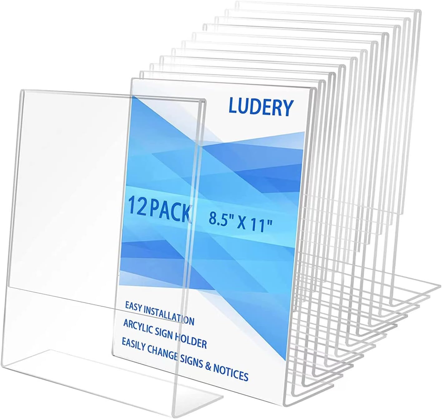 8.5x11 Inches Acrylic Sign Holder for Office and Home Use