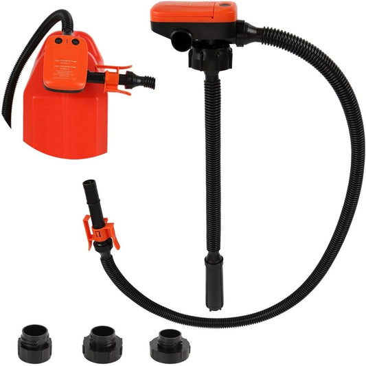HUT Auto-Stop Fuel Transfer Pump (2.4 GPM) - Portable Power!
