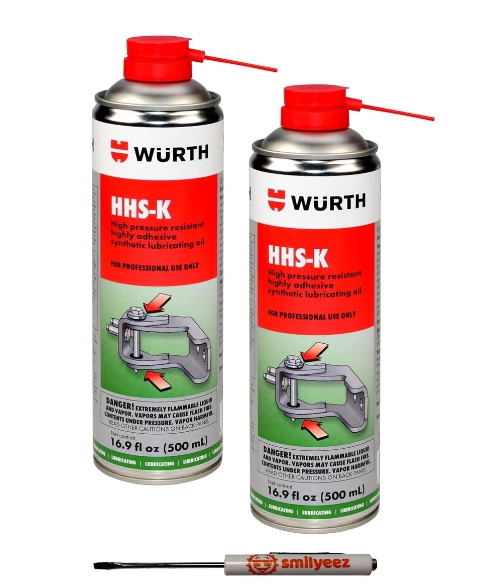 Wurth HHS-K Hinge Lubricant 500 mL with Pocket Screwdriver