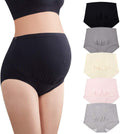 Mama Cotton Women's Over The Bump Maternity Panties Multi-Pack - Full