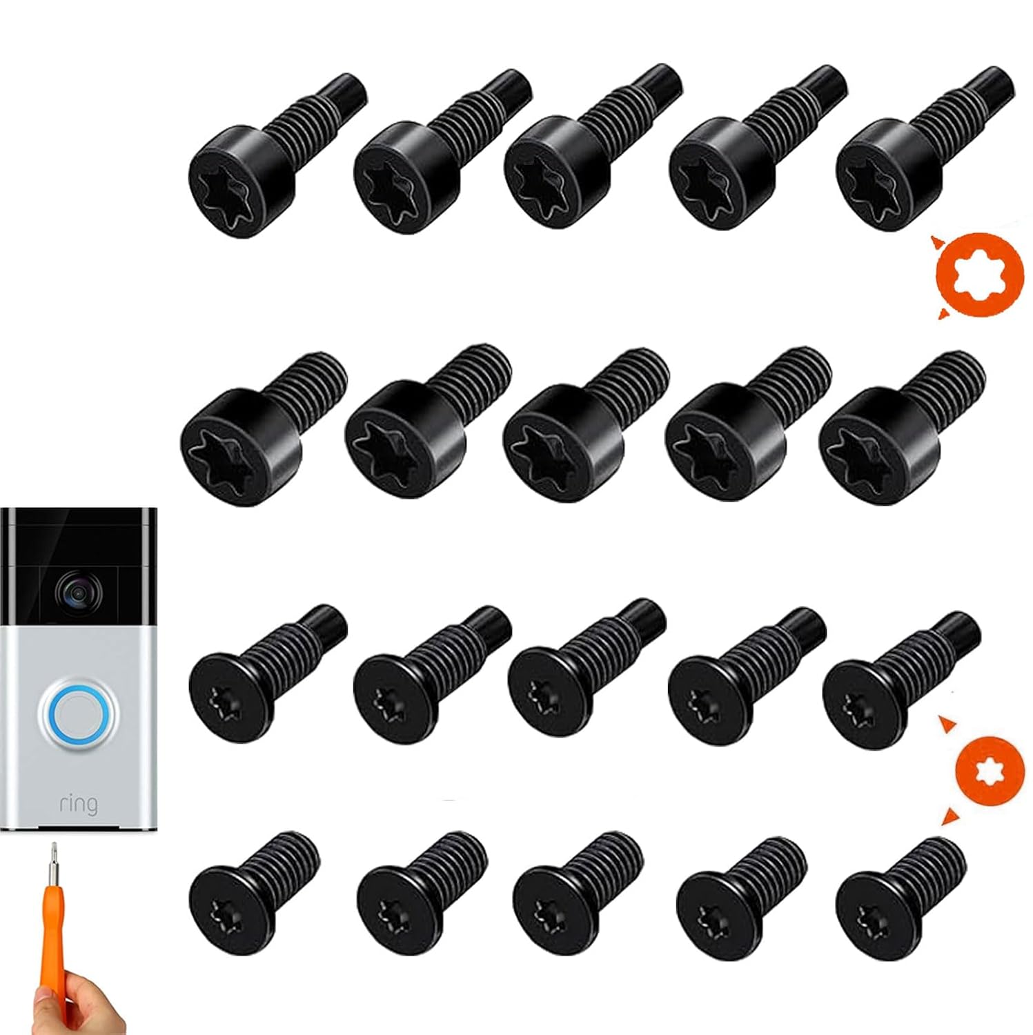 Enhanced Security: Video Doorbell Screws Set