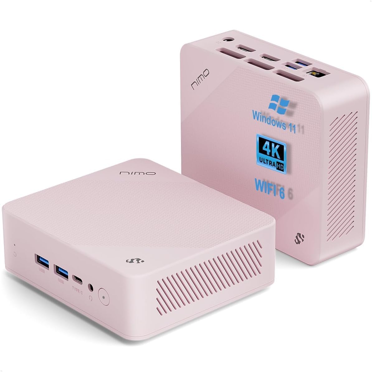 NIMO Mini PC Desktop with 16GB RAM and 1TB SSD for Home Office