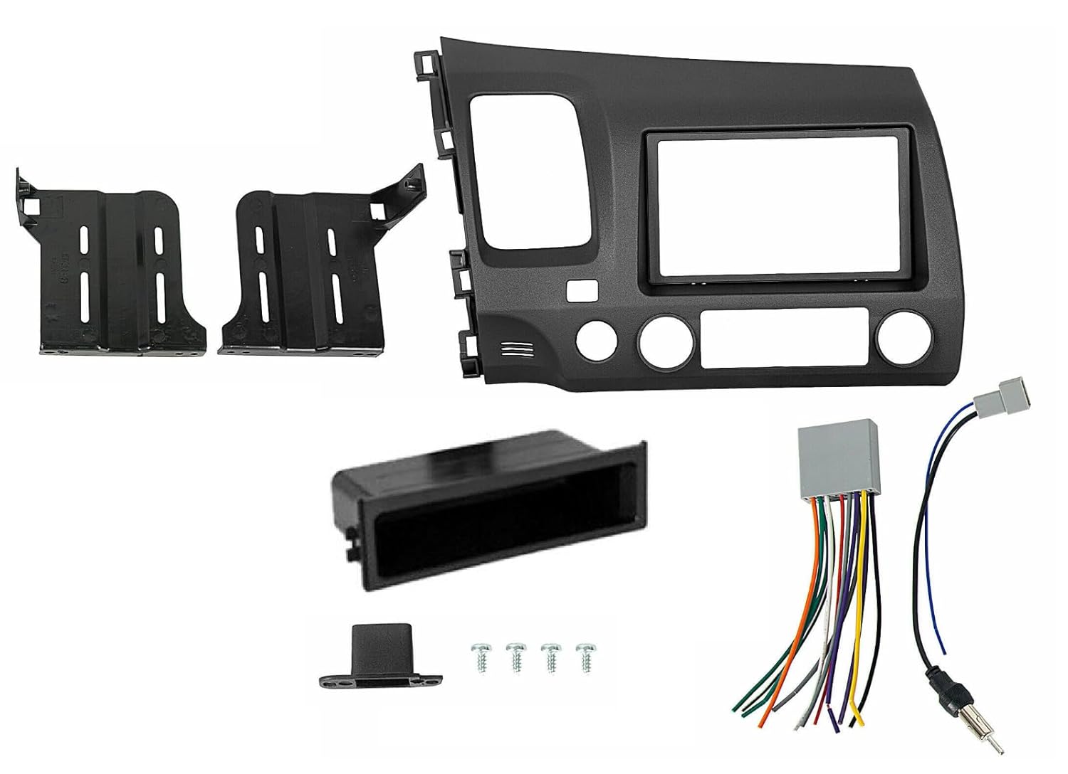 Double DIN Car Stereo Radio Installation Dash Kit for Honda Civic