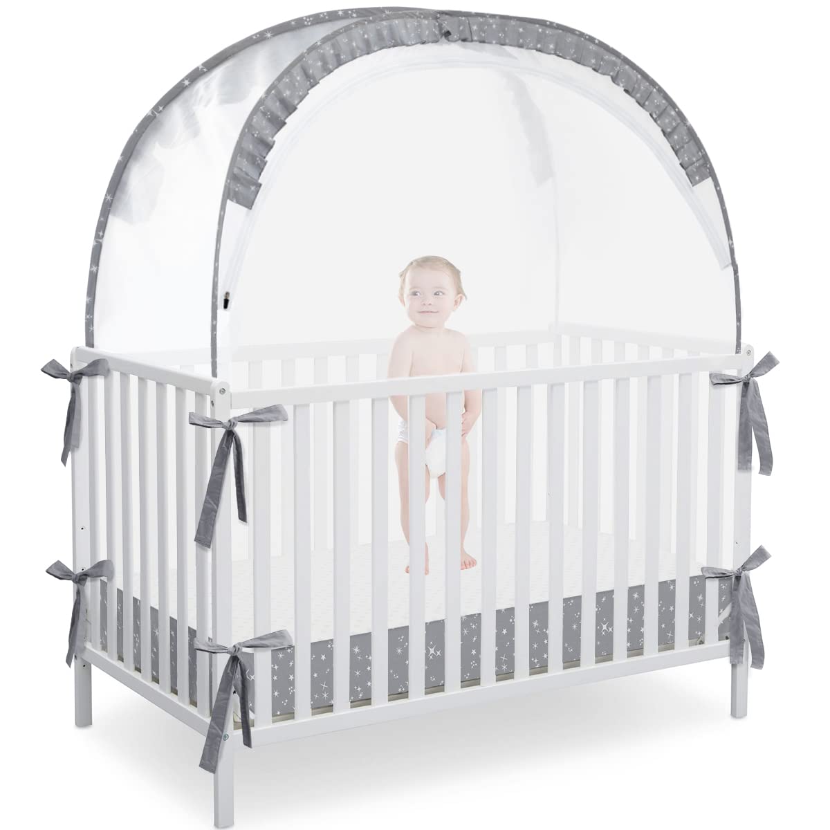 Pop Up Baby Crib Tent with Mesh, Keep Baby Safe!