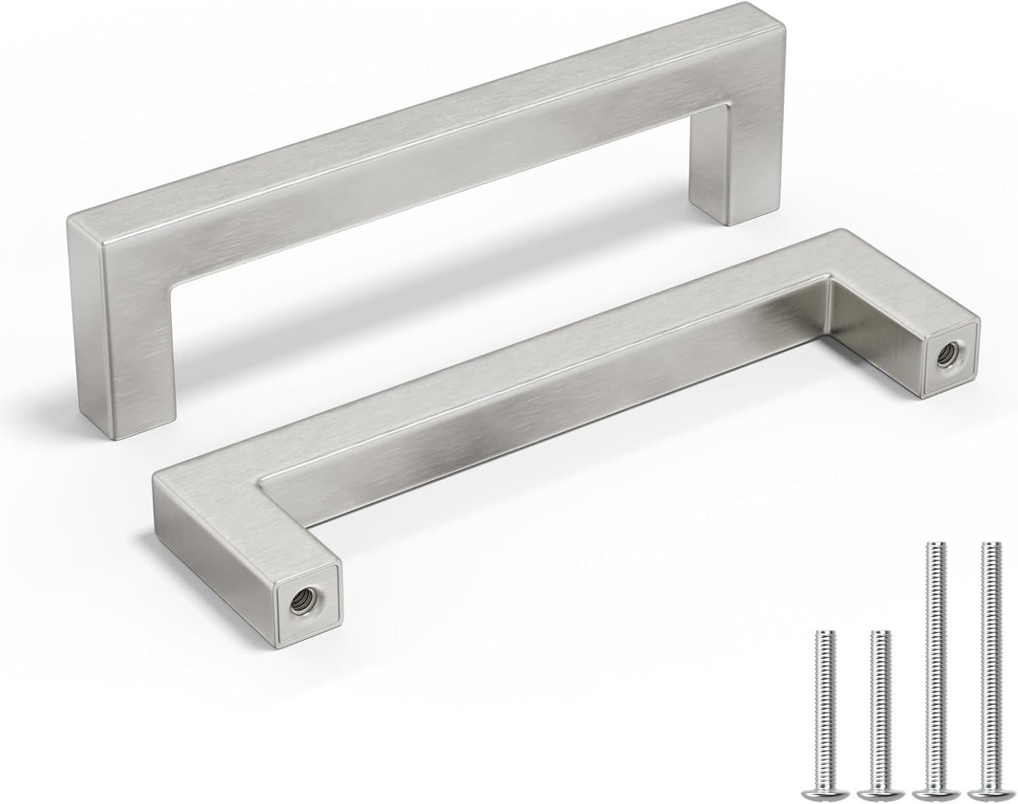 Brushed Nickel Cabinet Pulls - 30 Pack 4 Inch Stainless Steel