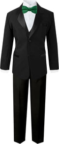 Boys Classic Fit Tuxedo Set No Tail - Timeless Formal Look
