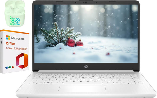HP 14 Business Laptop w/16GB RAM - Intel Quad-Core N4120 - Windows 11 + Office 365