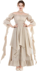 Elegant Victorian Dress for Women in Romantic Gothic Style